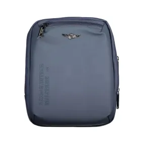 Aeronautica Militare Blue Polyester Men Shoulder Bag