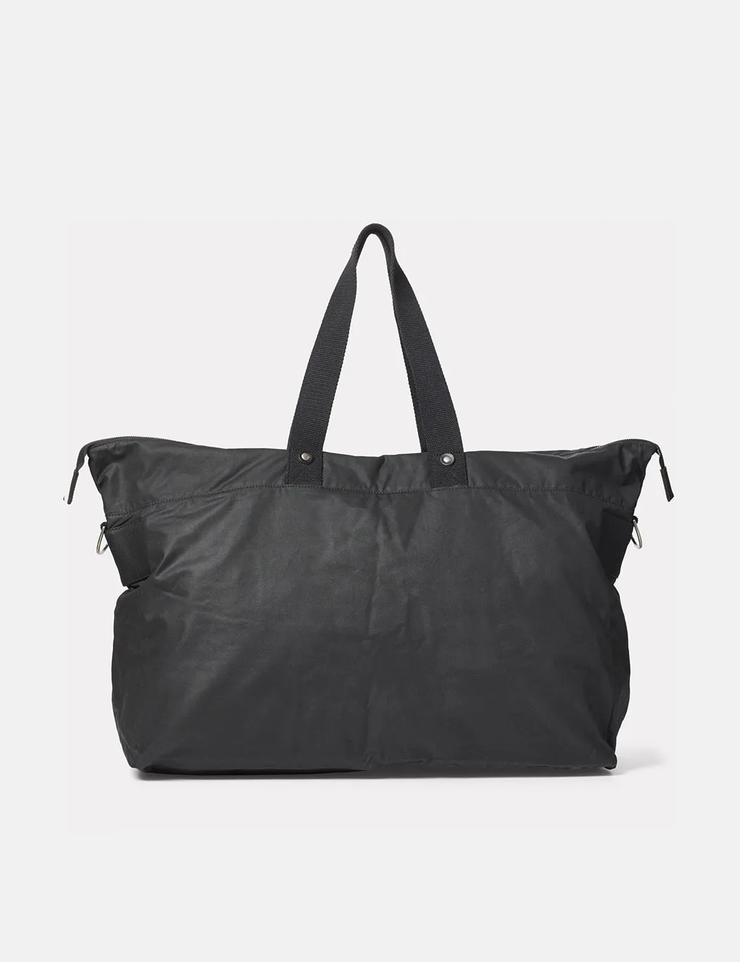 Ally Capellino Freddie Waxed Cotton Holdall - Black