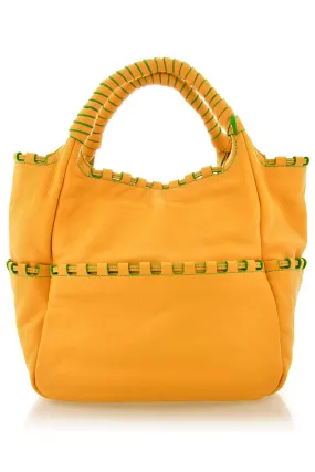 ALSTON Yellow Leather Tote