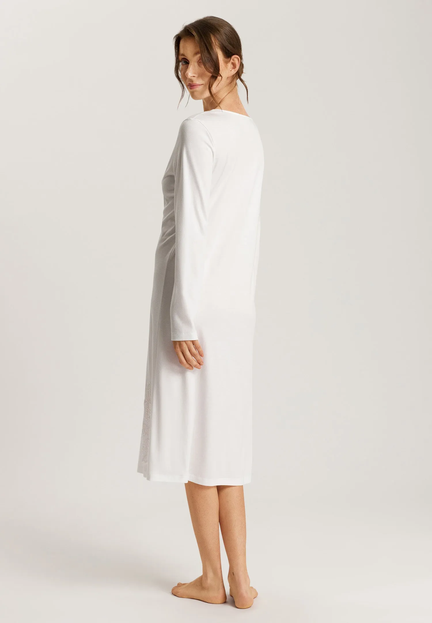 Anne Embroidered Cotton Nightgown | Off White 74892-102