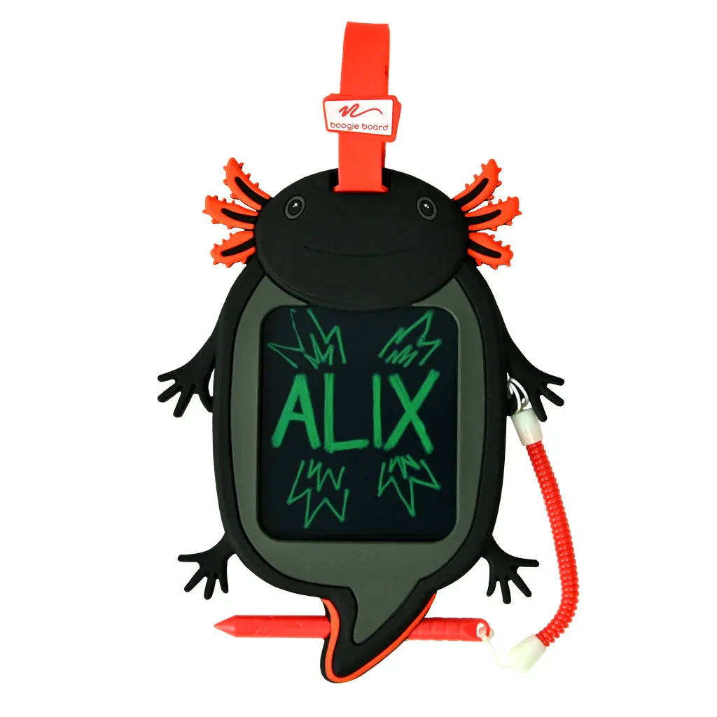 Boogie Board® Sketch Pals™ Doodle Board Backpack Clip - Alix Black Axolotl