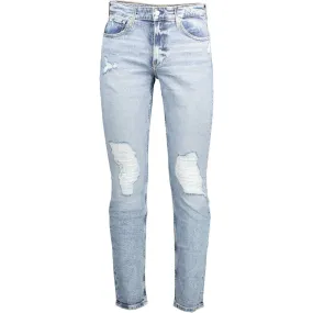 Calvin Klein Light Blue Cotton Men Jeans