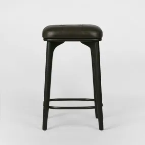 Carlton Leather Counter Stool Black