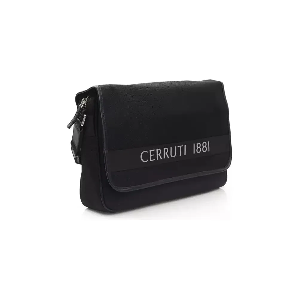 Cerruti 1881 Black Nylon Men Messenger Bag