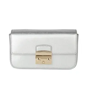 Furla Mini Crossbody Metropolis - Uni Color Silver