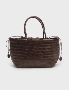 La Tribe Amelia Woven Bag Chocolate