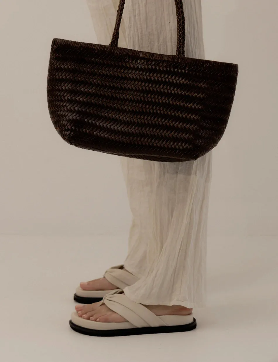 La Tribe Amelia Woven Bag Chocolate