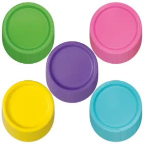 Multicolor Round Paper Dessert Party Plates, 7 Inch Rainbow Assortment (Serves 100)