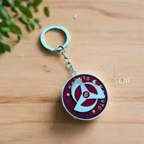 Naruto Anime | Sharingan Spinning Model C | Metal Keychain