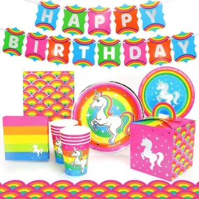 Silver Lining Rainbow Unicorn Deluxe Pack for 8