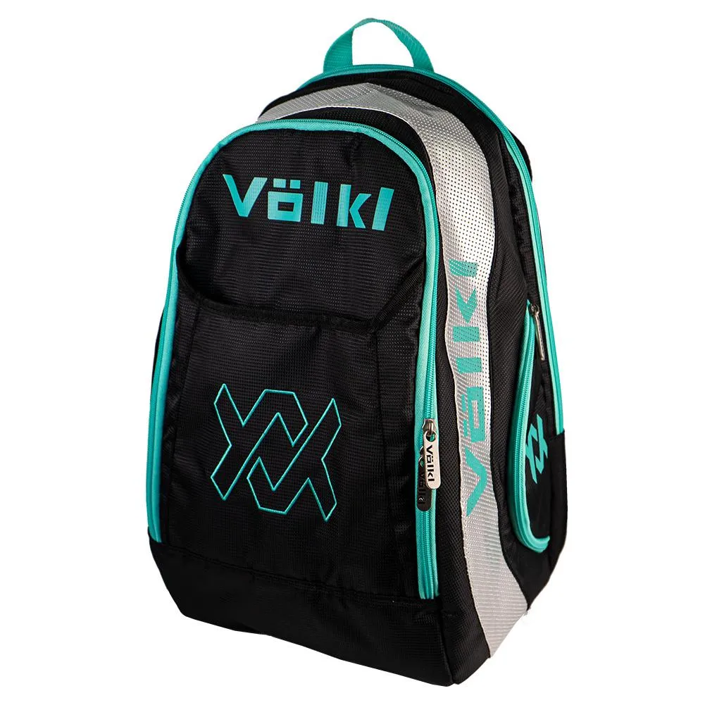 Tour Tennis Backpack Black and Turquoise